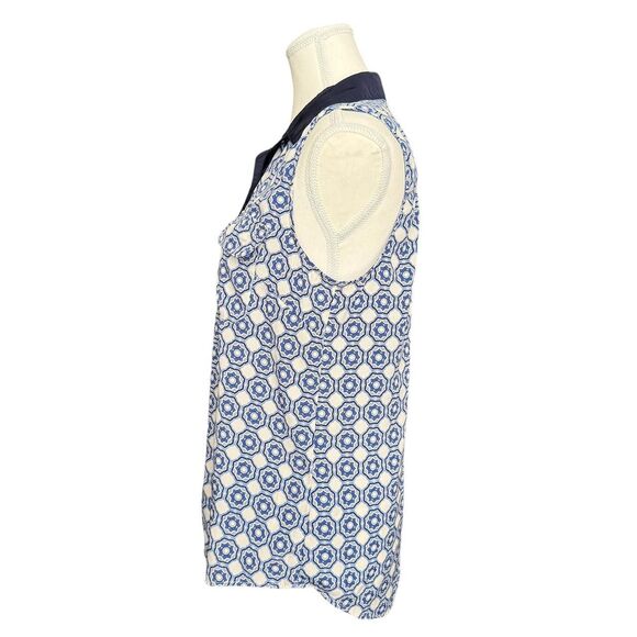 Forever 21 Nay Blue Printed Button Down Shirt - Picture 3 of 7